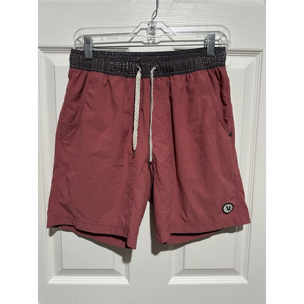 Vuori Kore Short 7" Men Small Saltwater Red Lined Athletic Gym Workout Shorts S